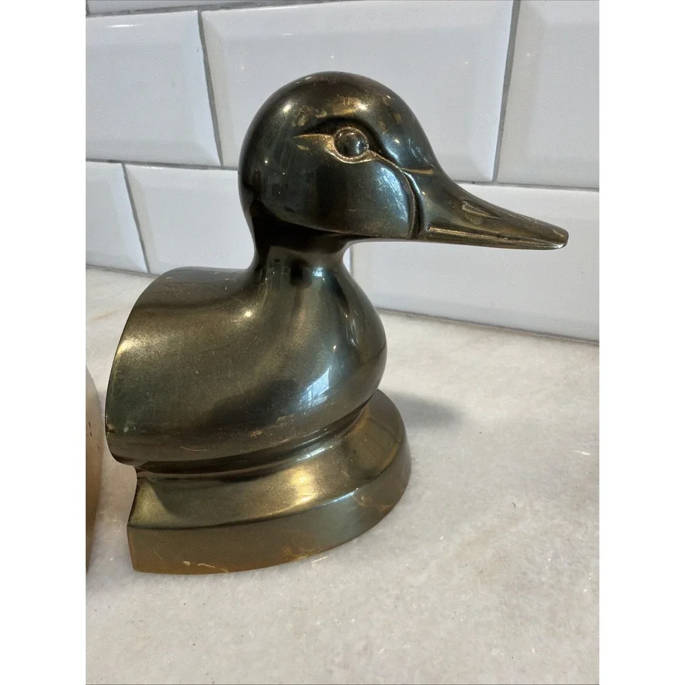 Vintage Carolina Brass‎ Duck Bookends ES0021